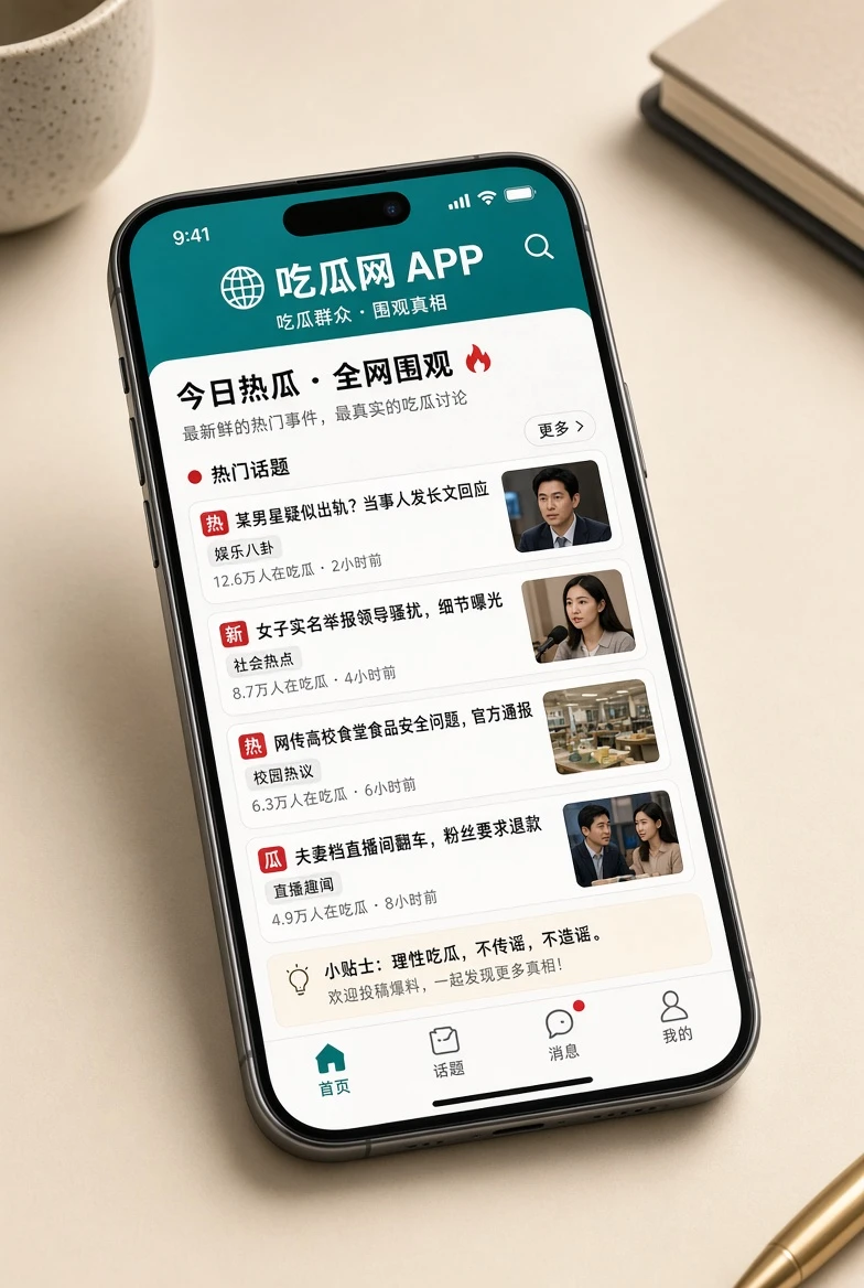 吃瓜网移动资讯服务展示